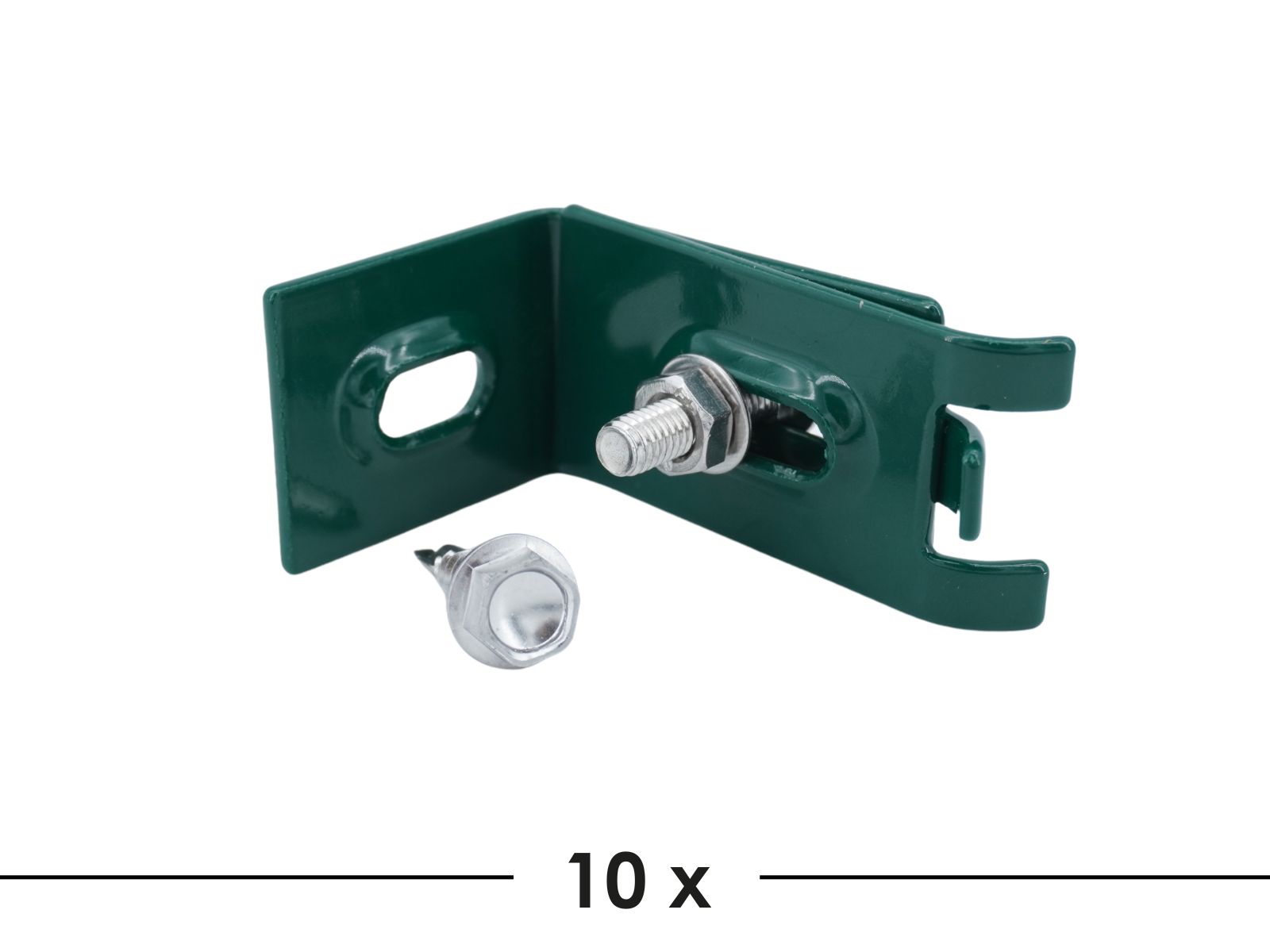 Wandhalter 10 Stück ECO Wandanschlusswinkel moosgrün Wandhalter 10 Stück ECO Wandanschlusswinkel moosgrün